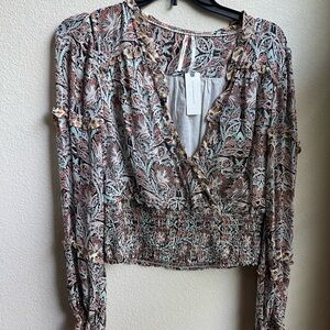 Anthropologie Multicolor Patterned Blouse